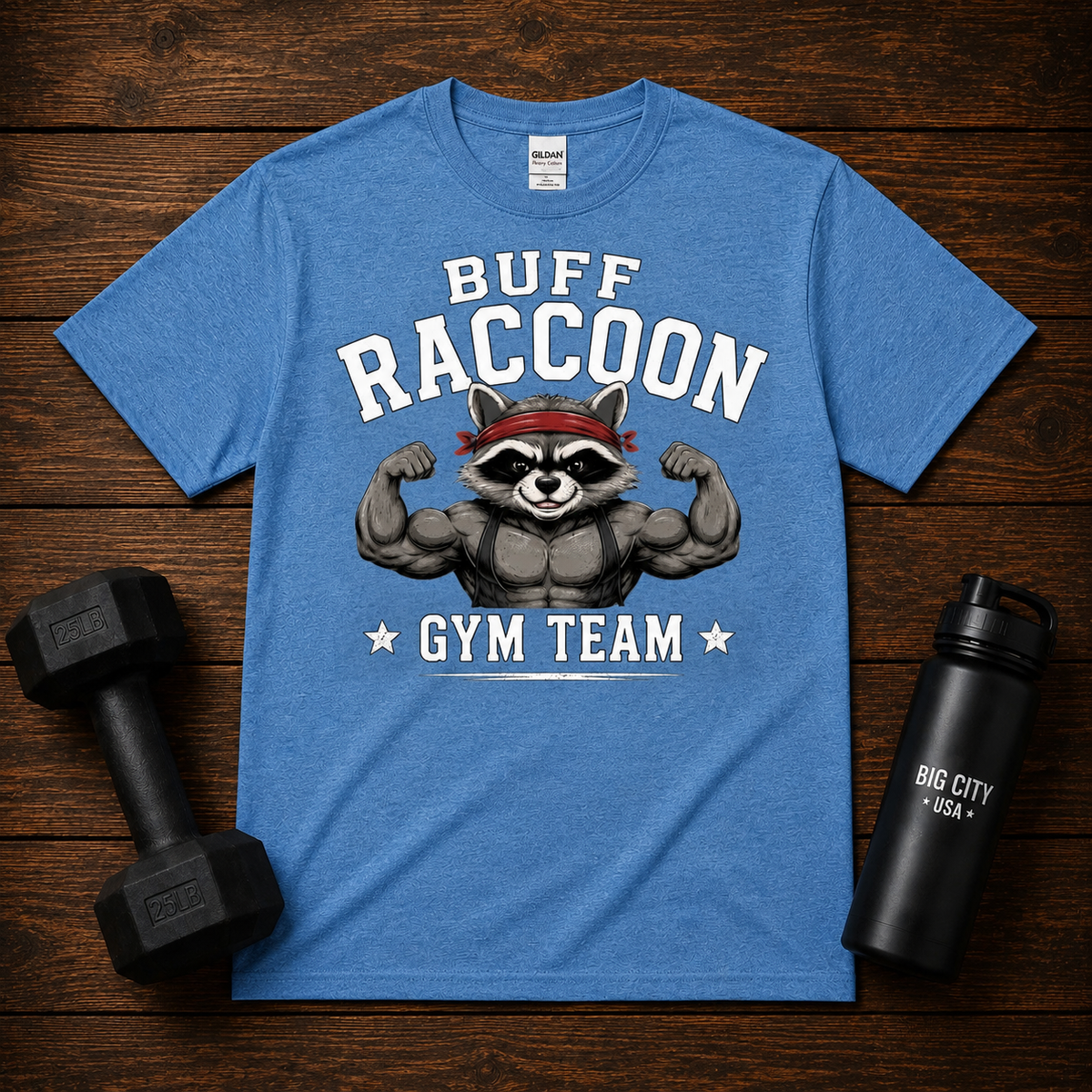 Buff Raccoon Gym Team
