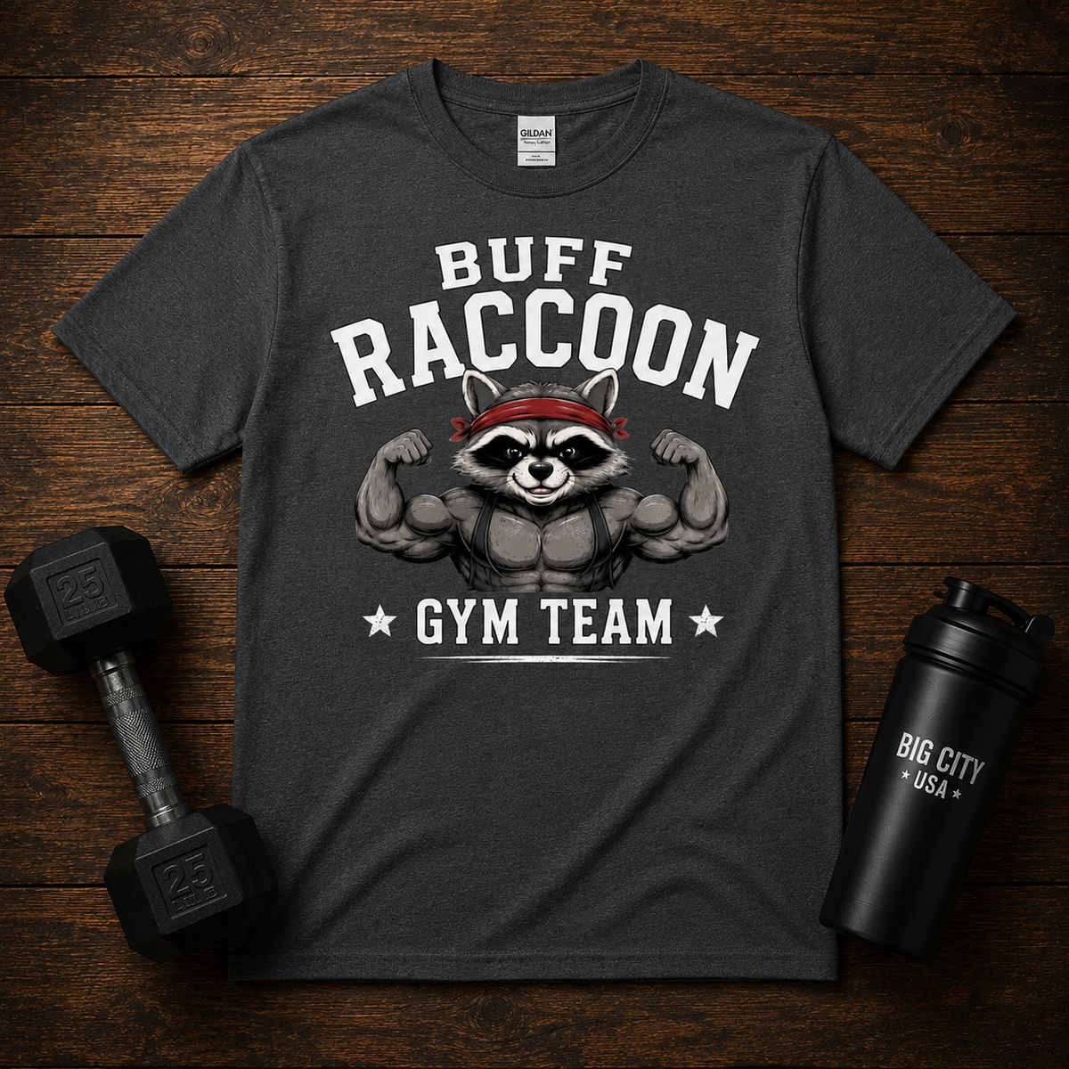 Buff Raccoon Gym Team