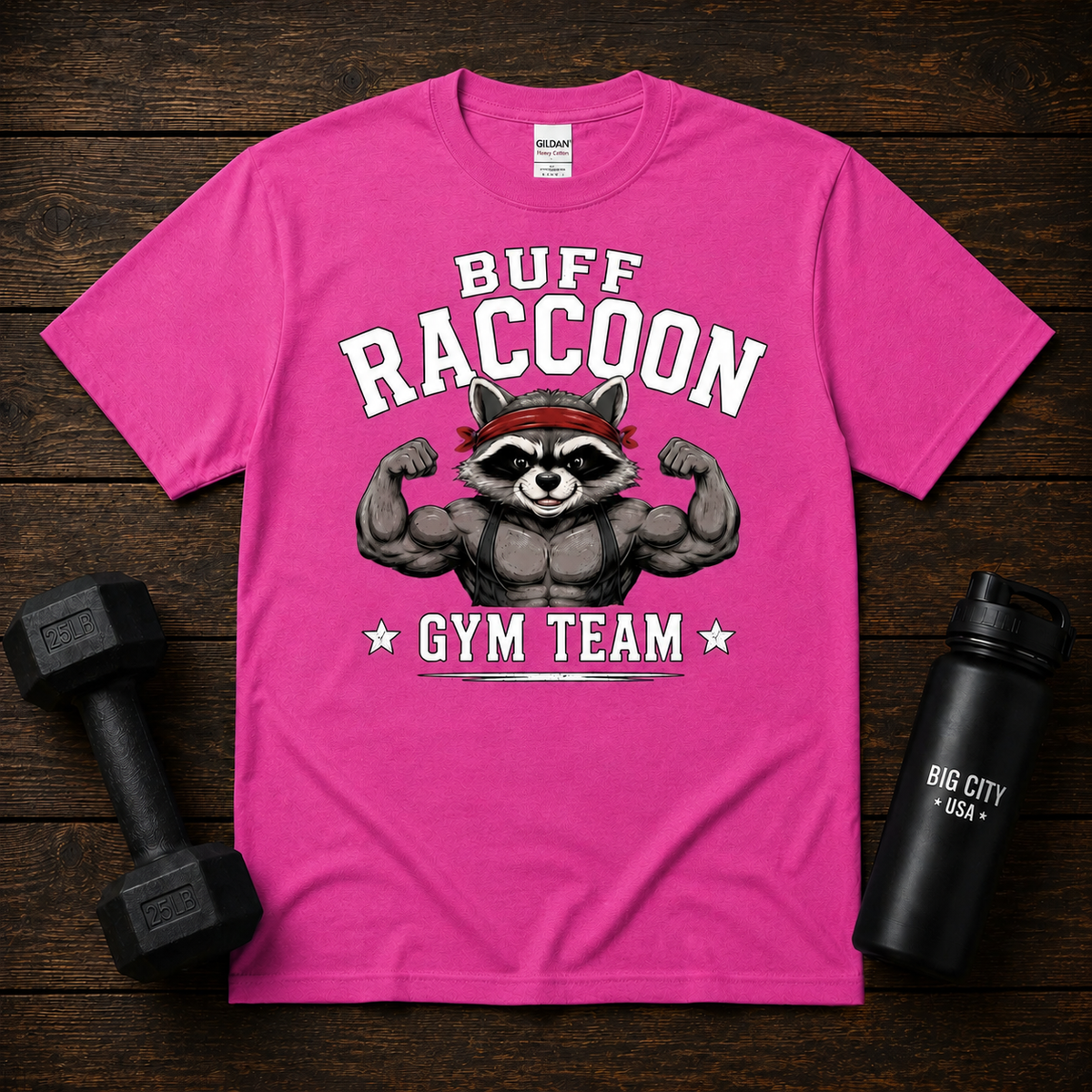 Buff Raccoon Gym Team