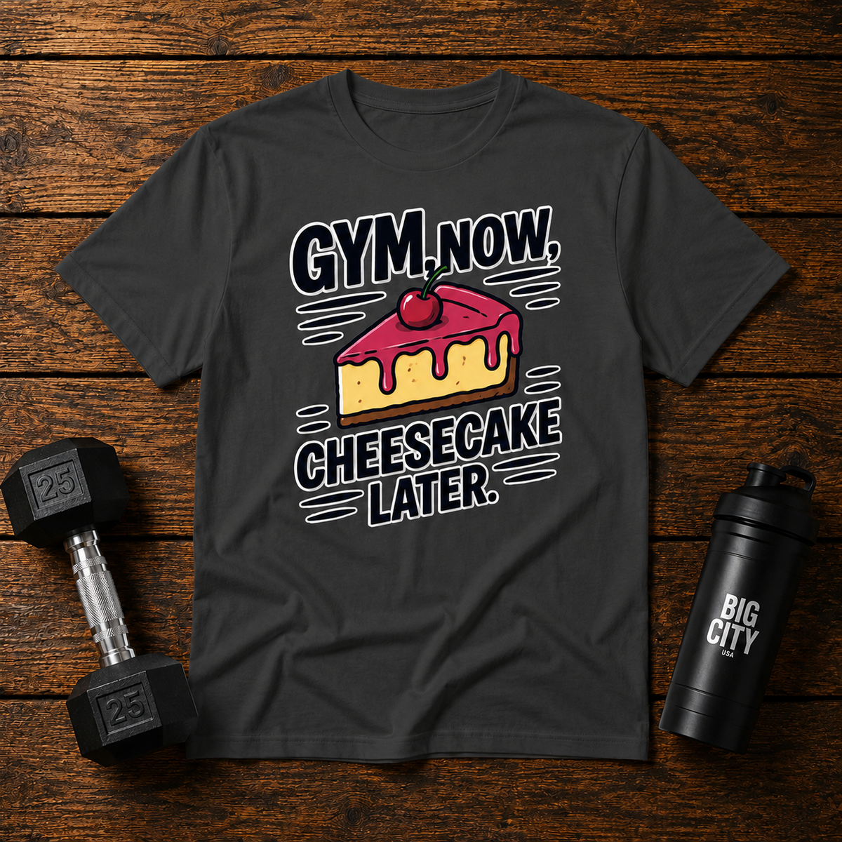 Gym Now Cheesecake Later