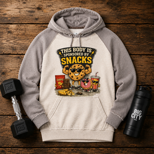 Fitness Heavy Sweatshirt Graphic Snacks