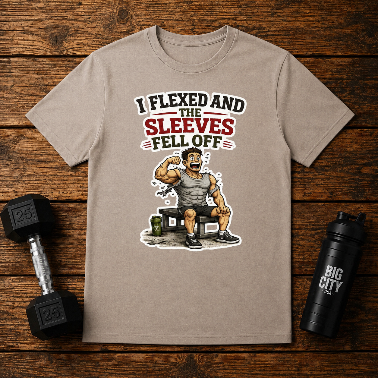 Flexing Sleeves Fell Off