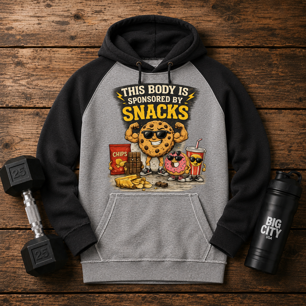 Fitness Heavy Sweatshirt Graphic Snacks