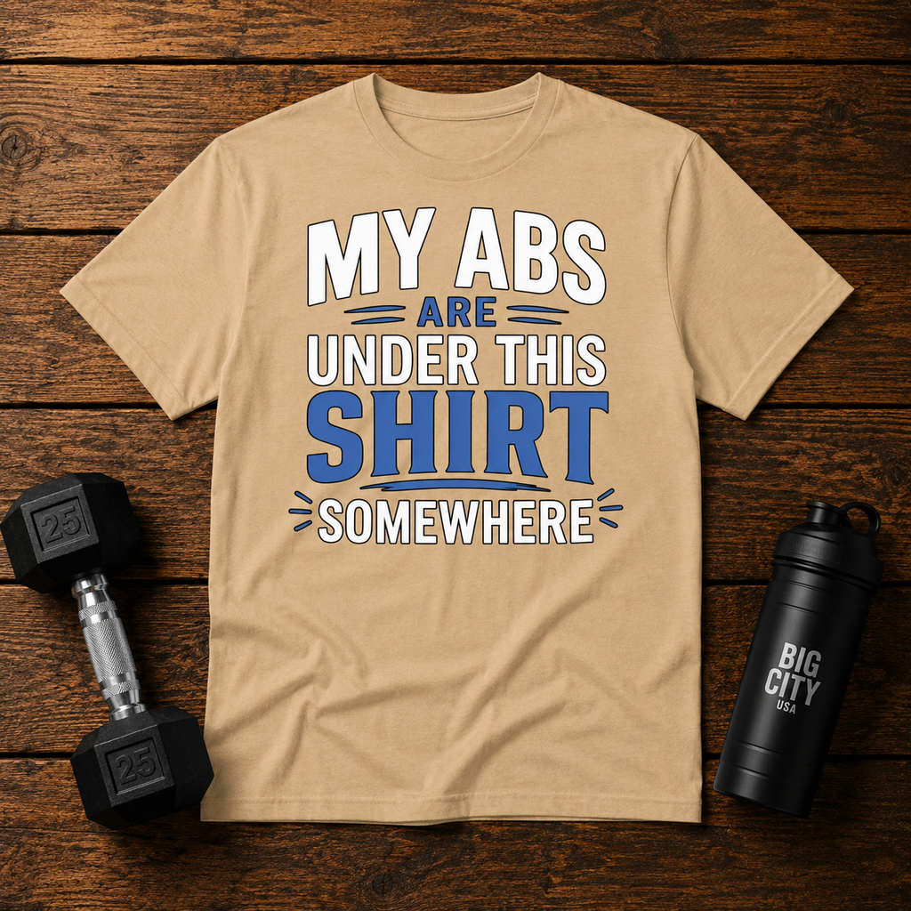 My Abs Are Somewhere Under This Shirt Somewhere