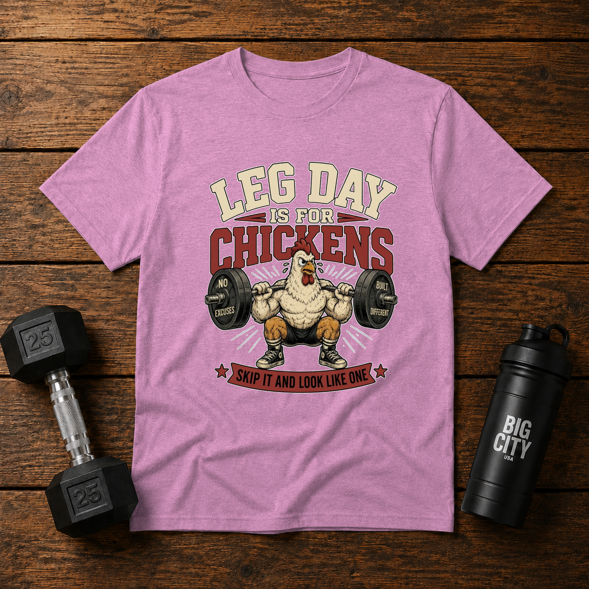 Leg Day Is For Chickens Skip It And Look Like One