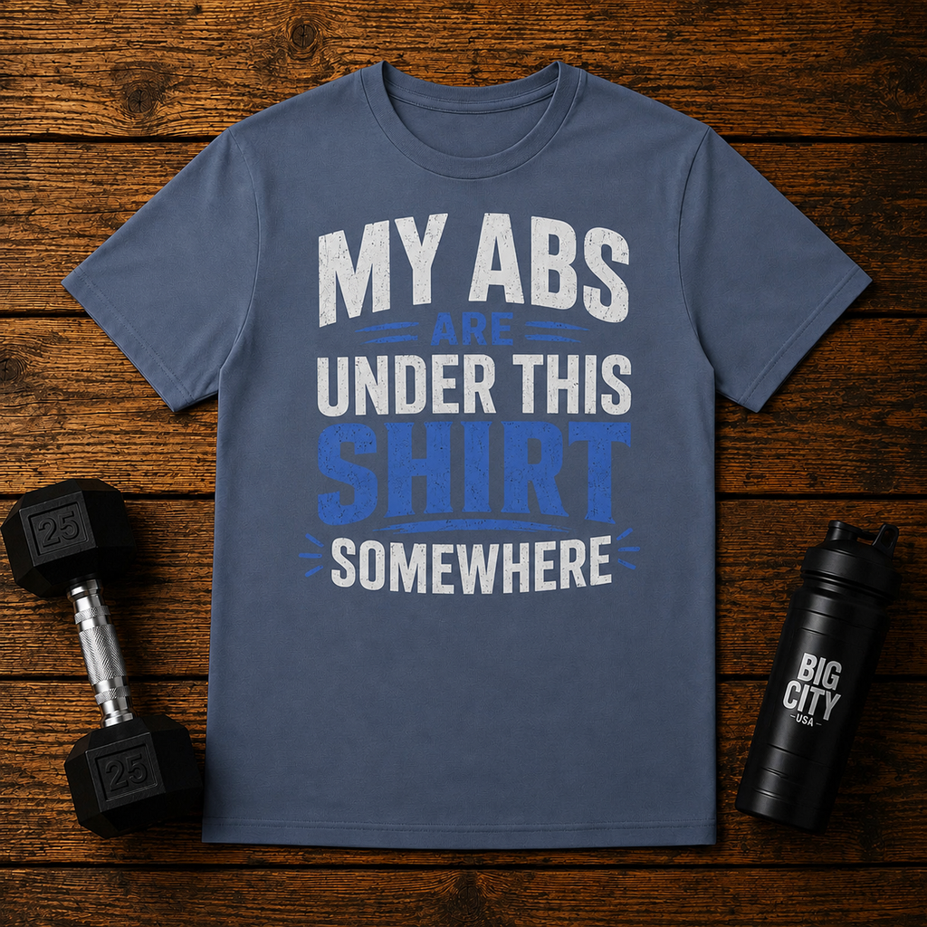 My Abs Are Somewhere Under This Shirt Somewhere