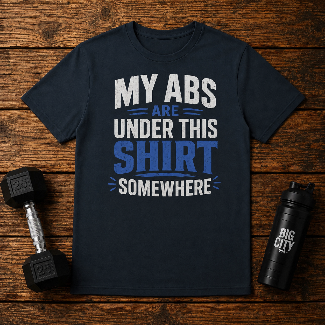 My Abs Are Somewhere Under This Shirt Somewhere